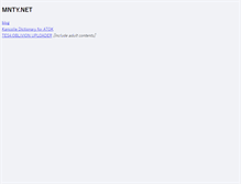 Tablet Screenshot of mnty.net